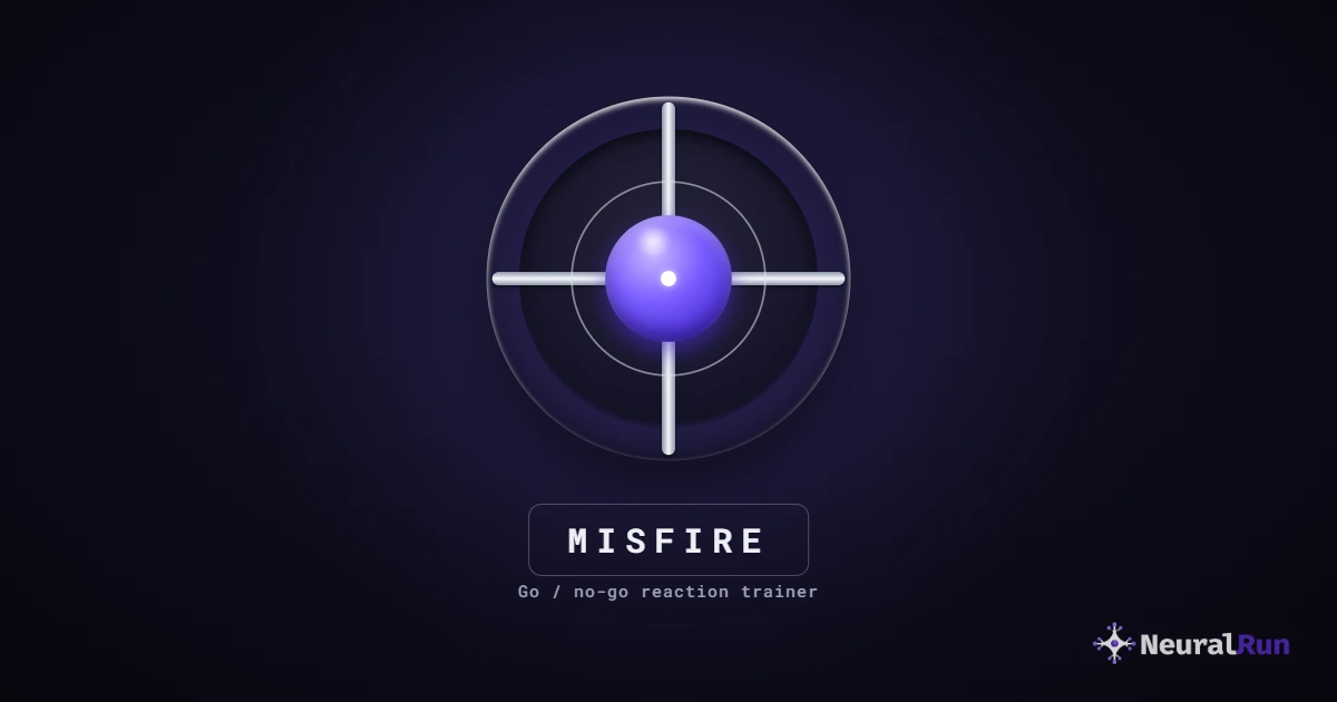 Misfire game targets and traps arriving faster as a reaction-time run escalates